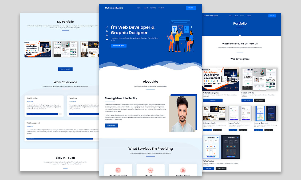 WordPress Portfolio Website